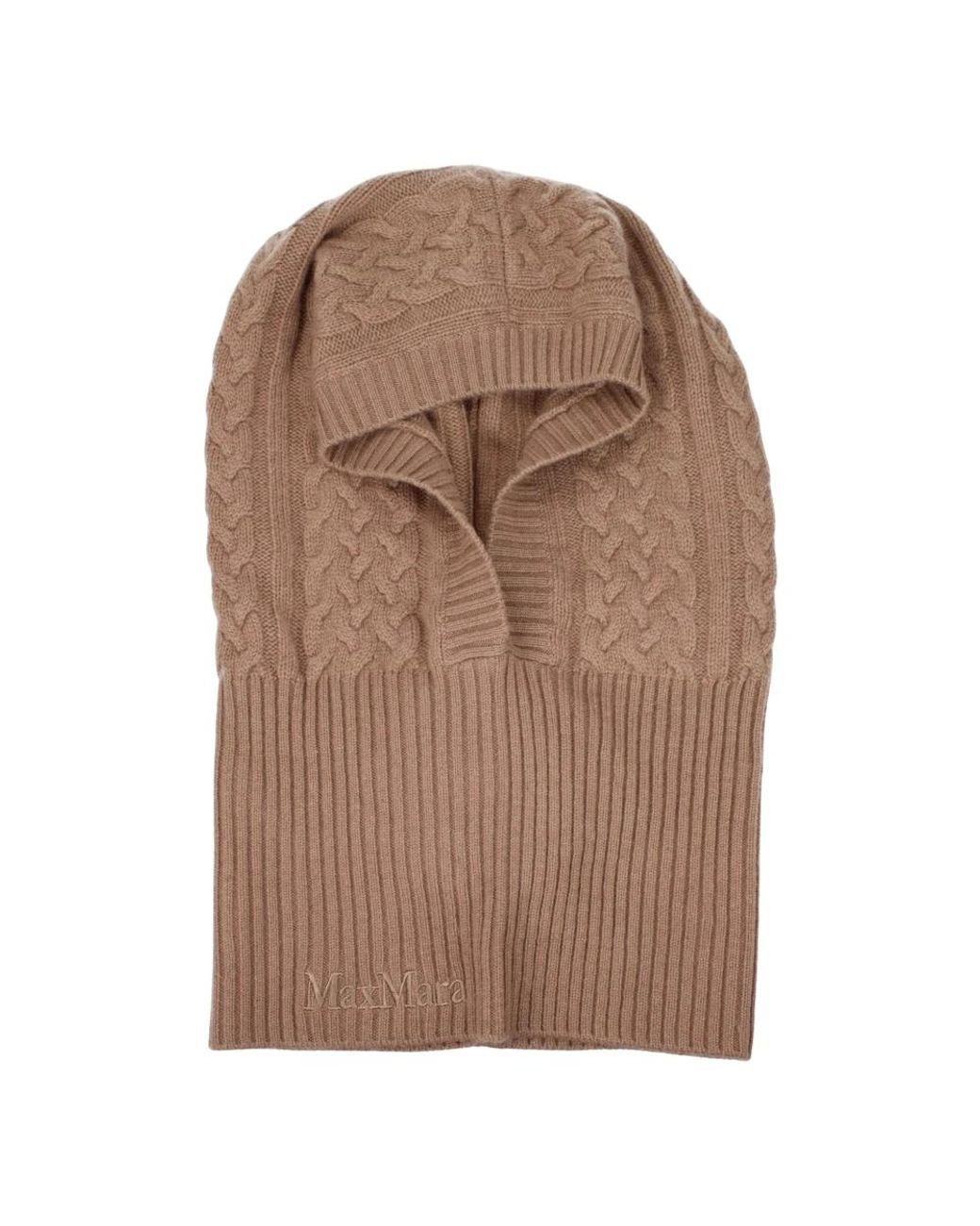 Max Mara Brown Kaschmir-Mütze