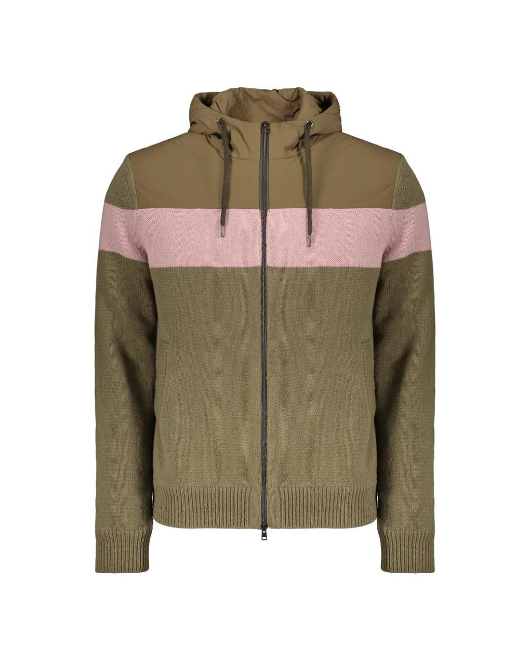 Herno Truien & Vesten ,Groen ,Wol Resort Bomber Jacket in het Green voor heren