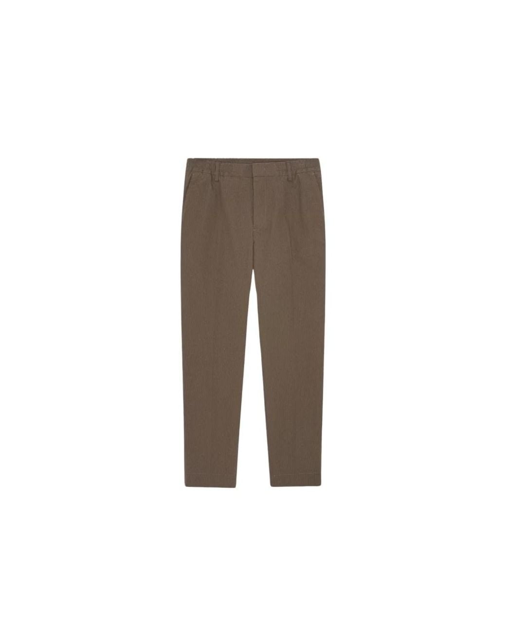 NN07 Brown Slim-Fit Trousers for men