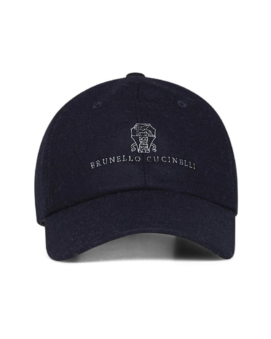 Brunello Cucinelli Baseballkappe Aus Virgin-Wolle-Flanell in Blue für Herren