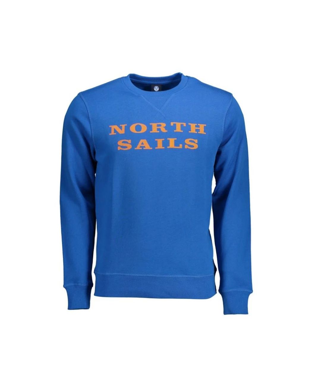 North Sails Hoodies & Sweatvesten ,Blauw ,Katoen Blauwe Nautische Katoenen Trui in het Blue voor heren