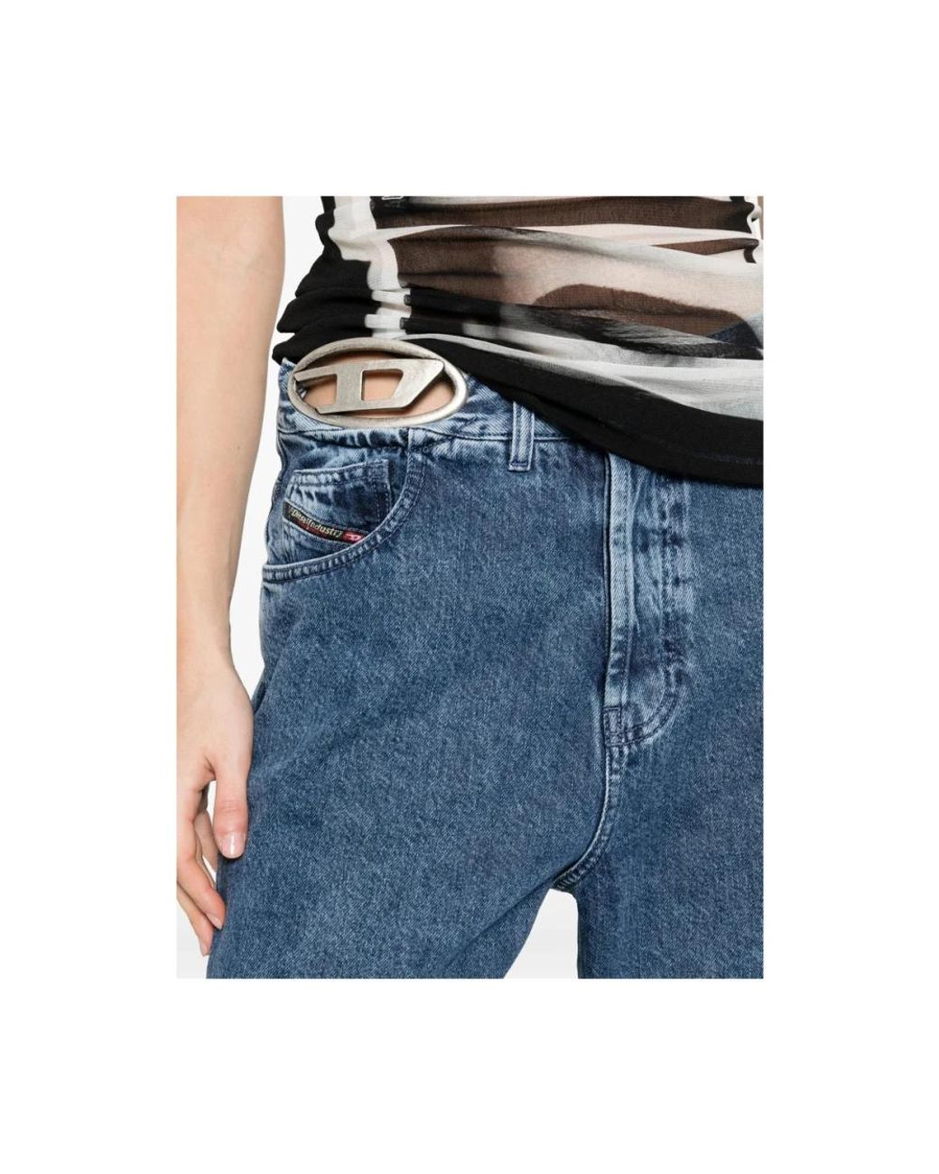 DIESEL Blue Wide Jeans
