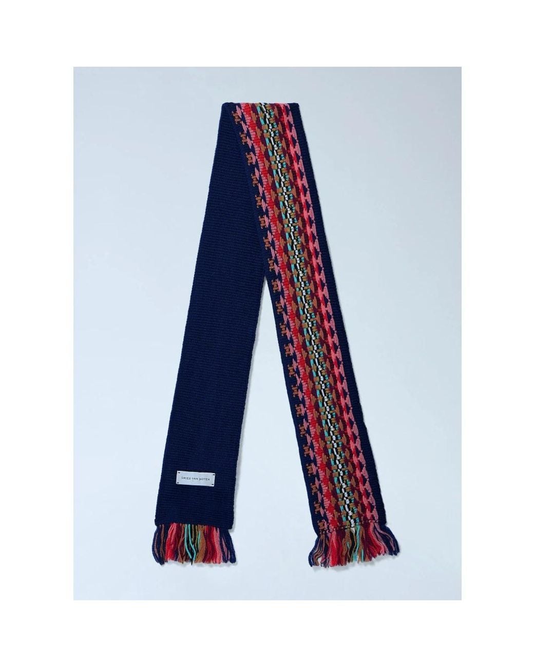 Dries Van Noten Red Winter Scarves