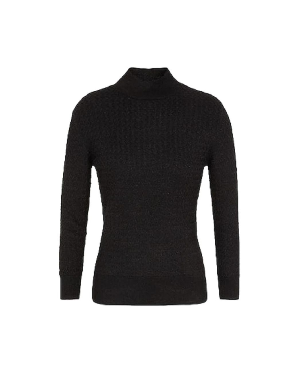 ARMANI EXCHANGE Black Turtlenecks