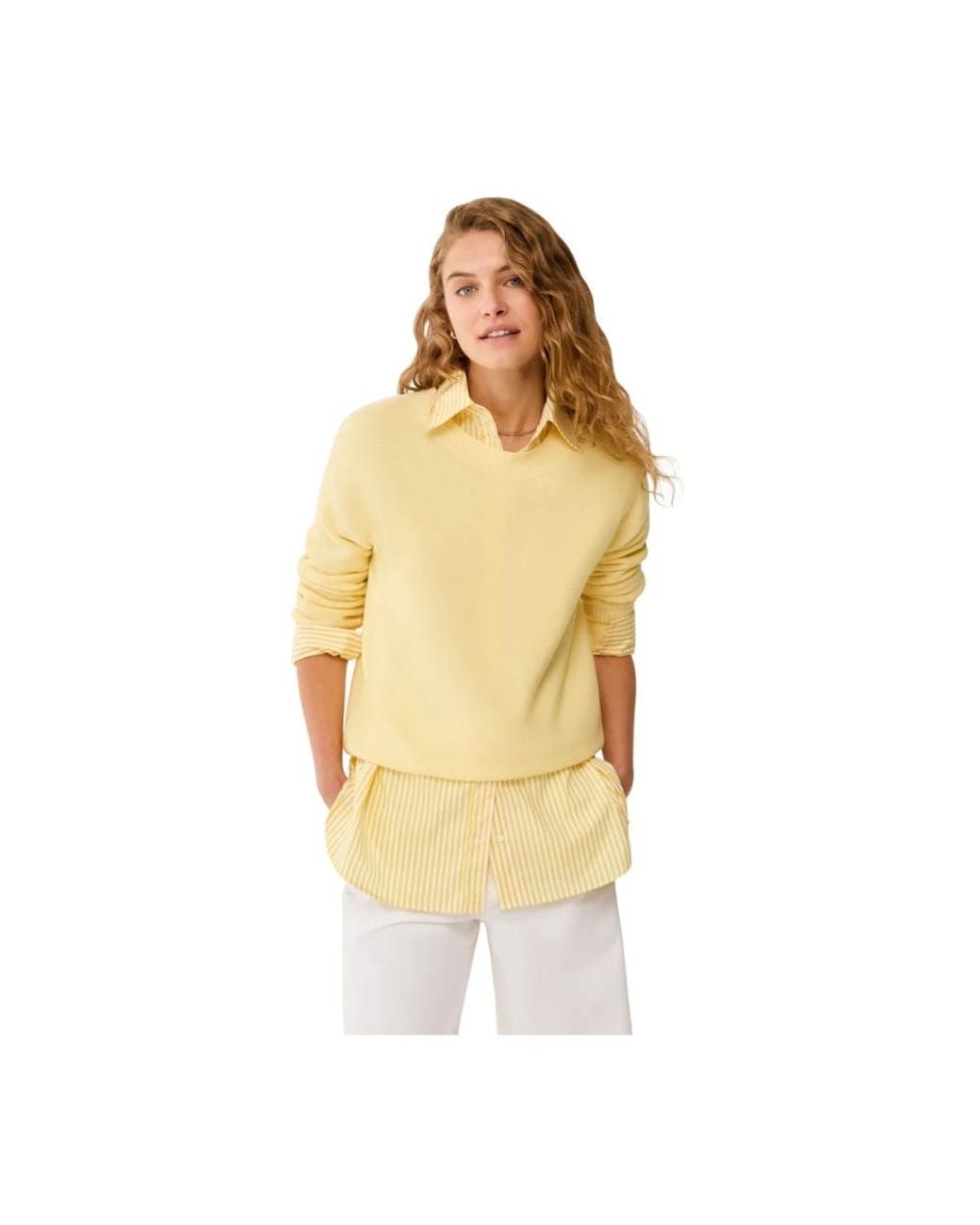 Pennyblack Yellow Round-Neck Knitwear