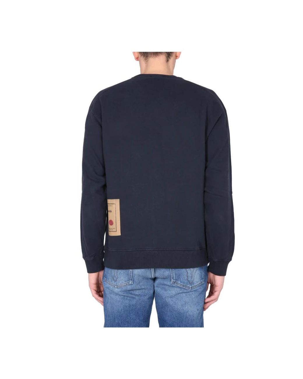 C P Company Blue Round-Neck Knitwear for men