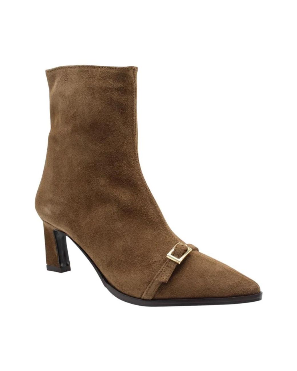 CTWLK Brown Heeled Boots