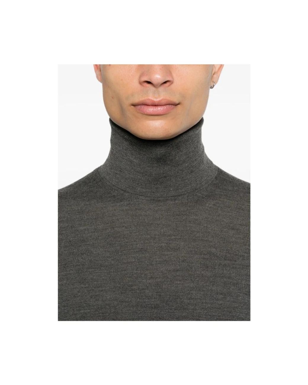 Turtlenecks Malo de hombre de color Gray