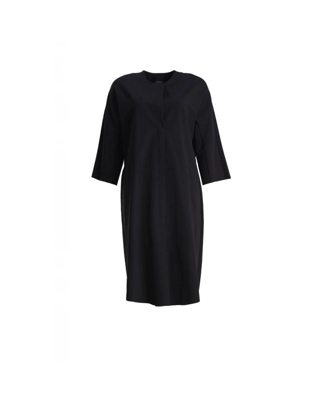 JAPANTKY Kleedjes ,Zwart ,Nara Jersey Stretch Jurk in het Black