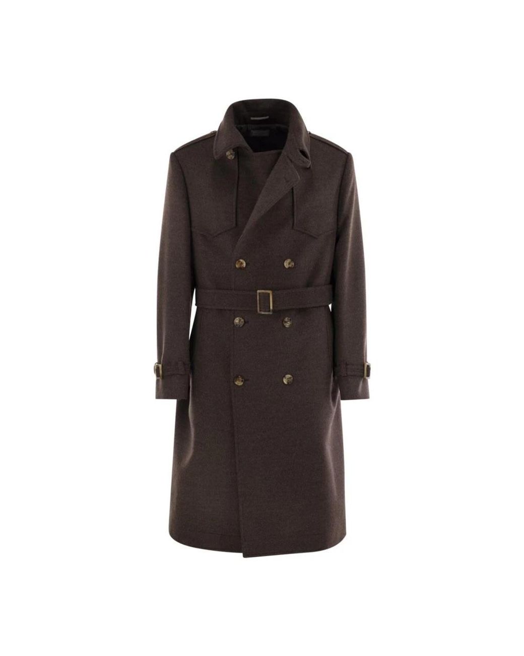 Brunello Cucinelli Black Trench Coats for men