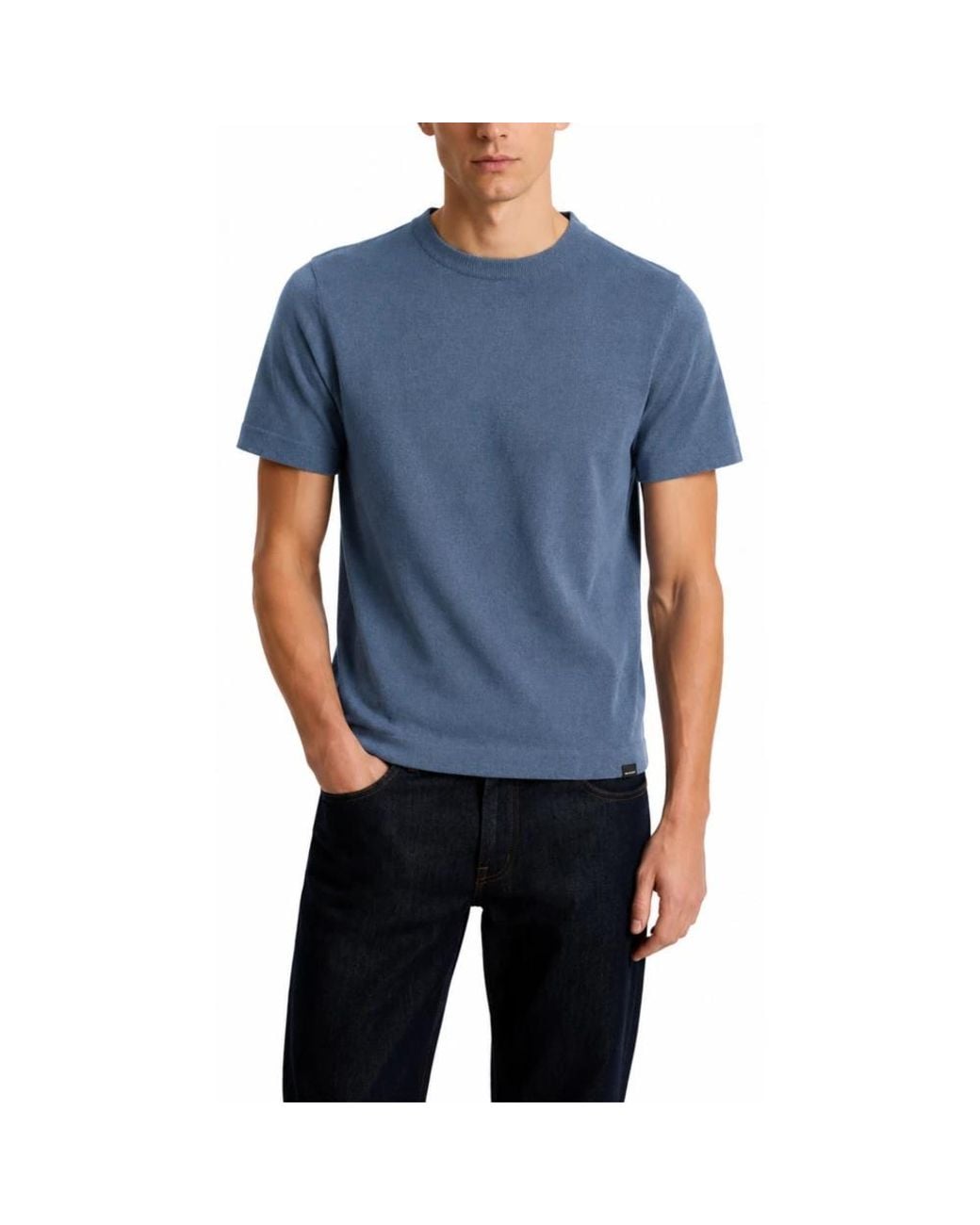 Woolrich Blue Round-Neck Knitwear for men