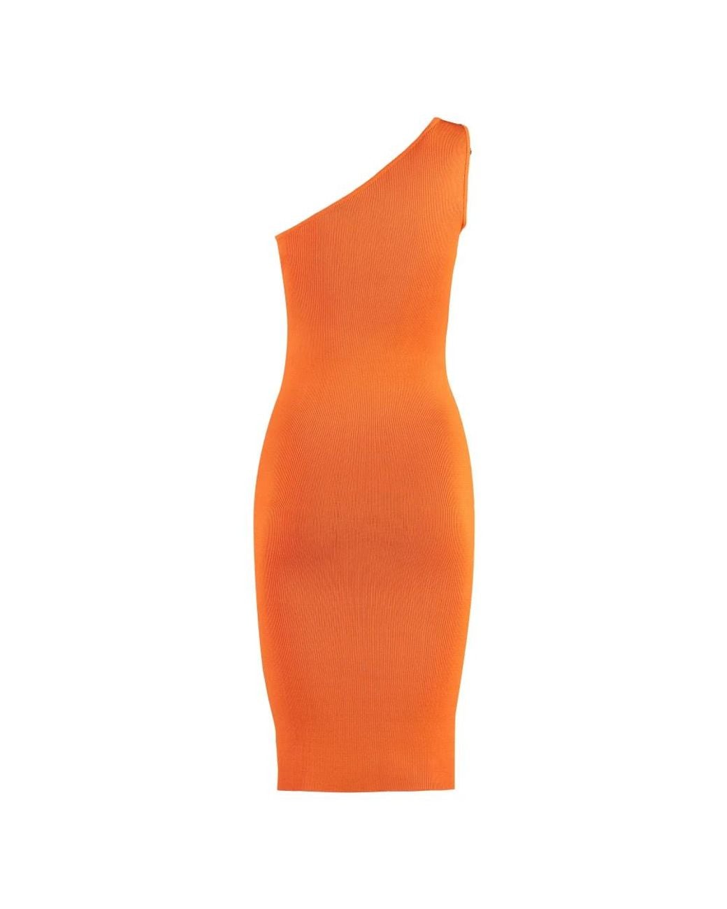 Yves Salomon Orange Party Dresses