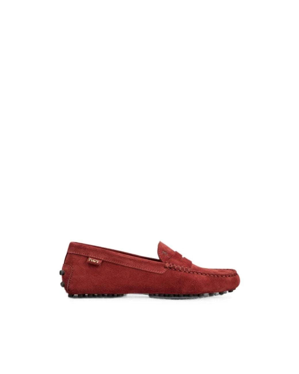 Tod's Red Loafers