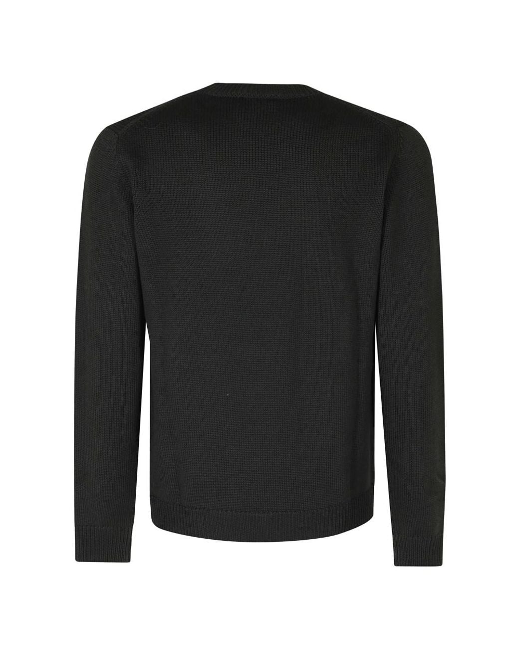 Roberto Collina Black Round-Neck Knitwear for men
