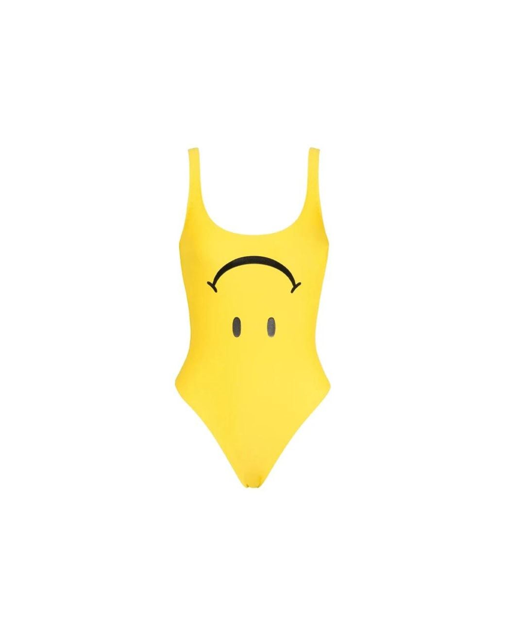 Moschino Smiley Lycra Badpak in het Yellow