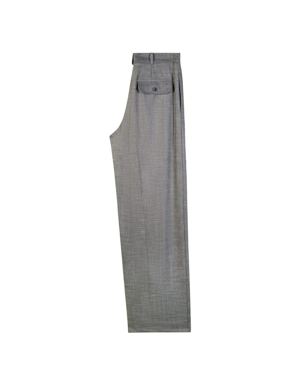 Patrizia Pepe Gray Wide Trousers