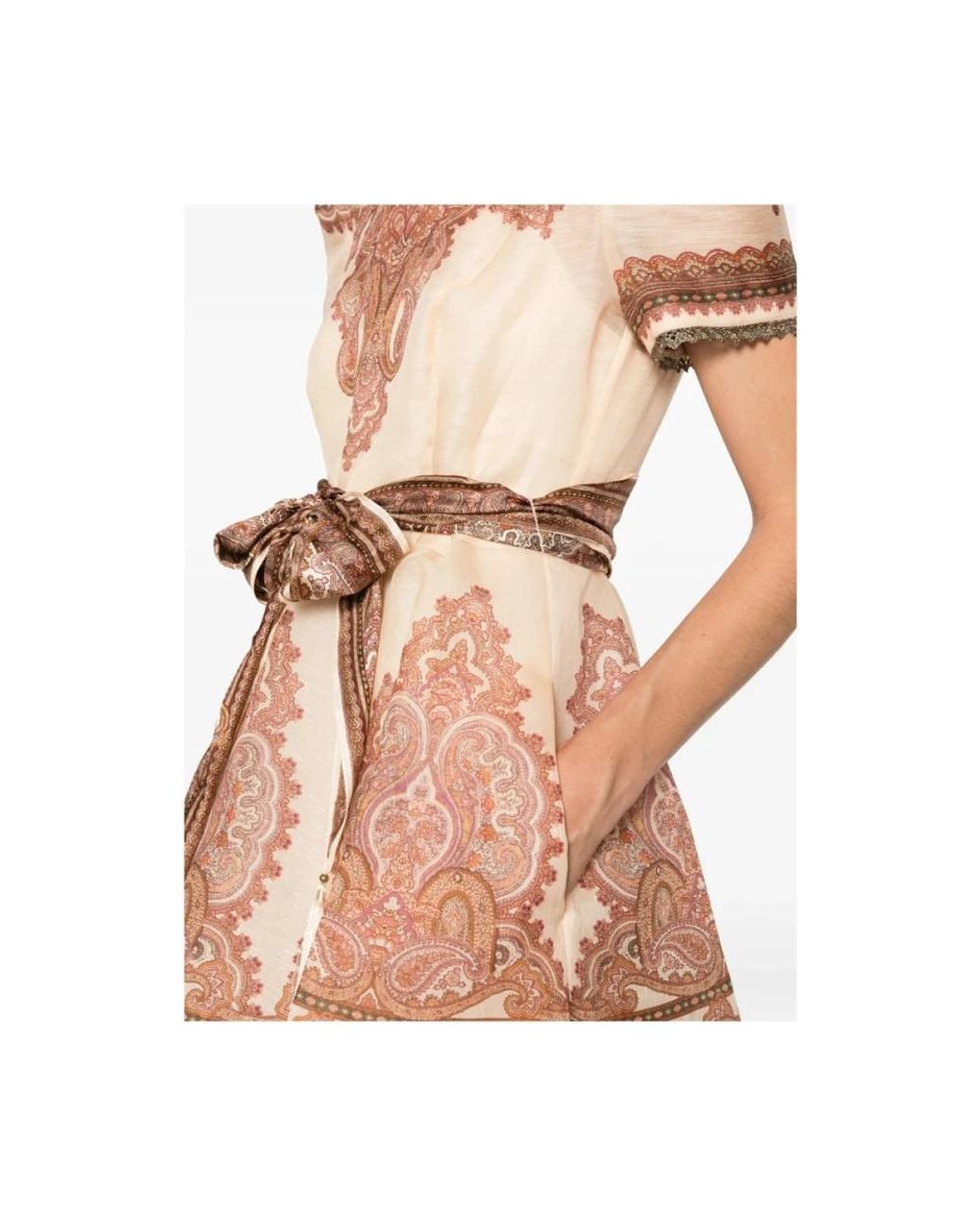 Zimmermann Pink Short Dresses