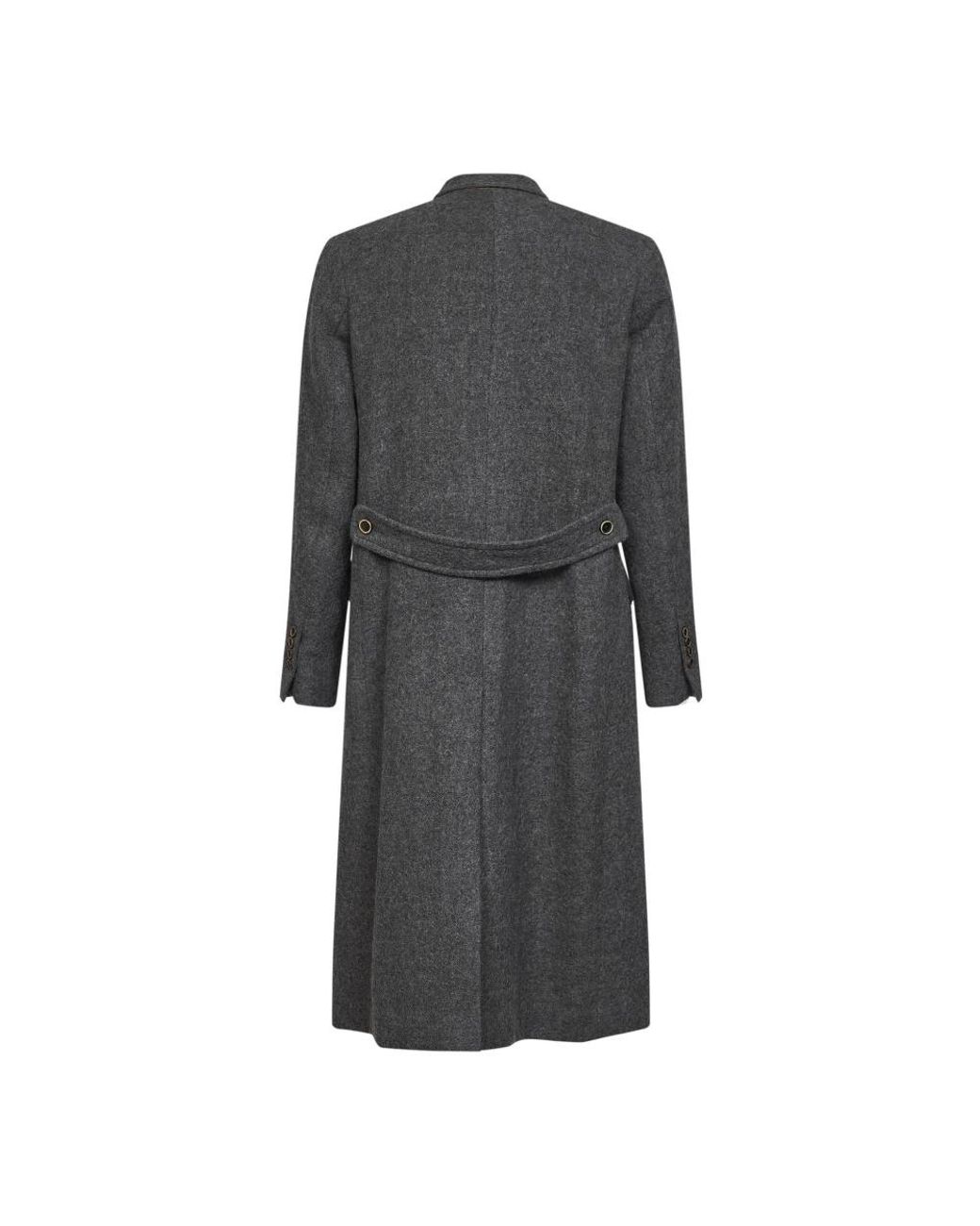 Uma Wang Gray Double-Breasted Coats for men