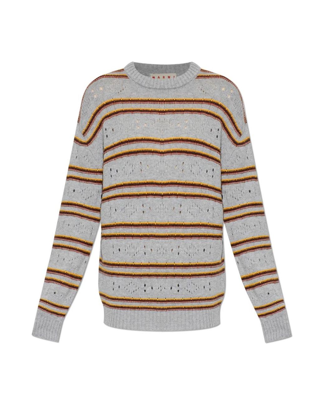 Marni Gray Cashmere Knitwear for men