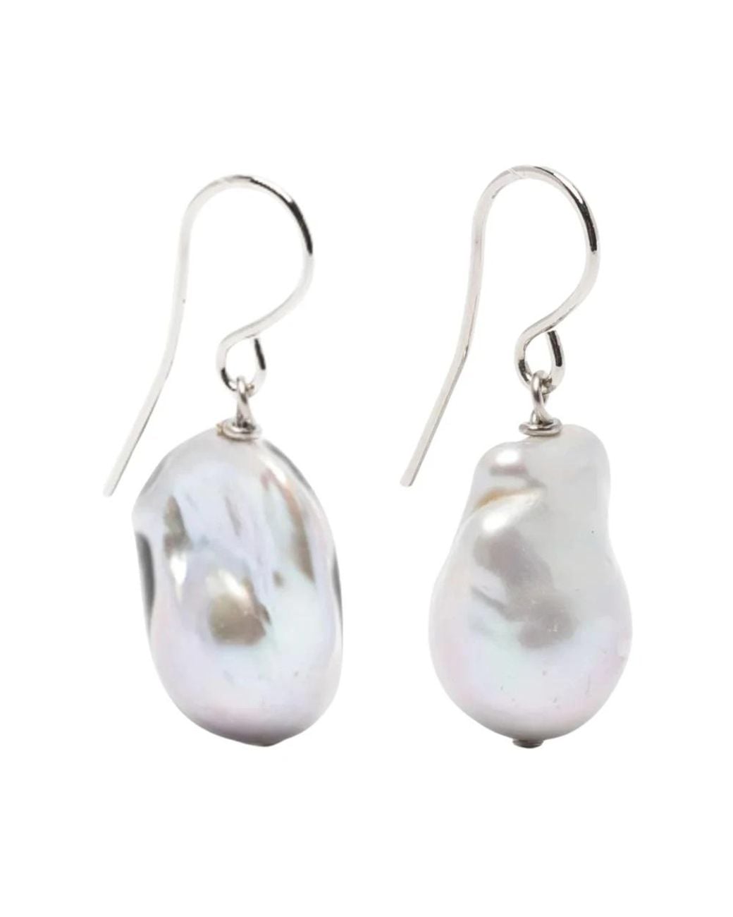 Jil Sander White Earrings