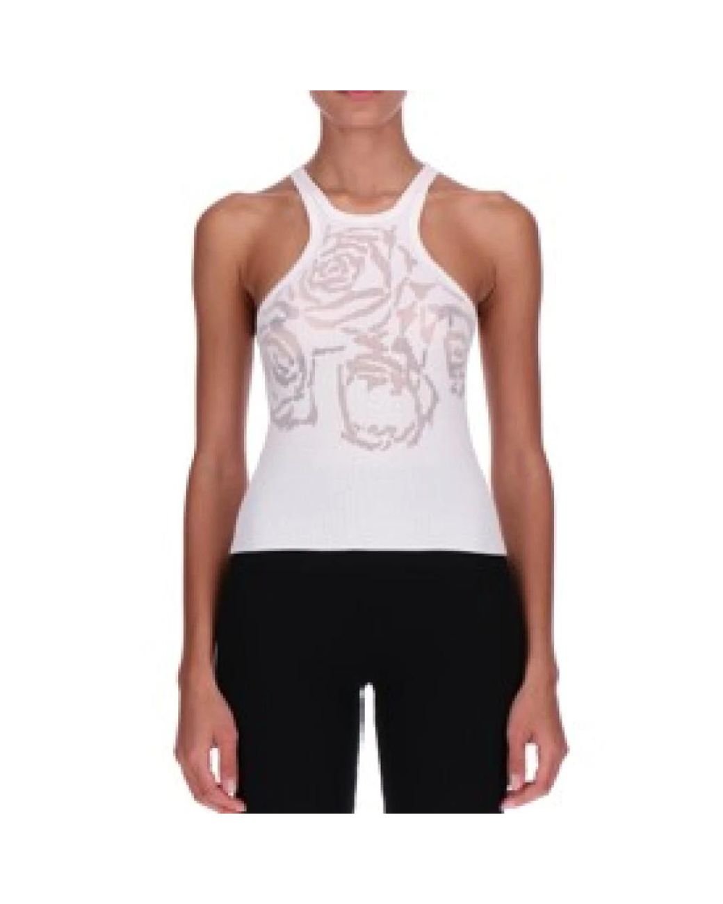 Ermanno Scervino White Sleeveless Tops