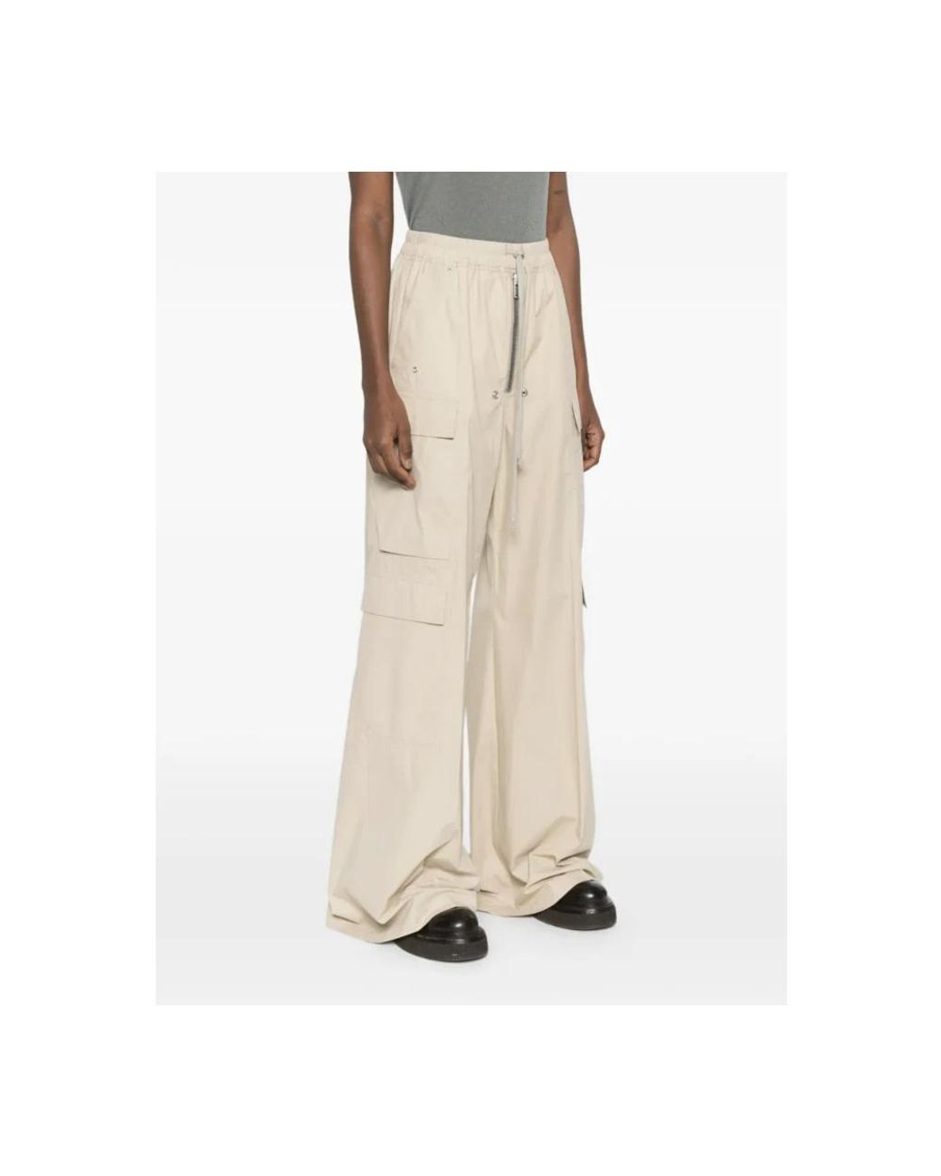 Rick Owens Natural Wide Trousers