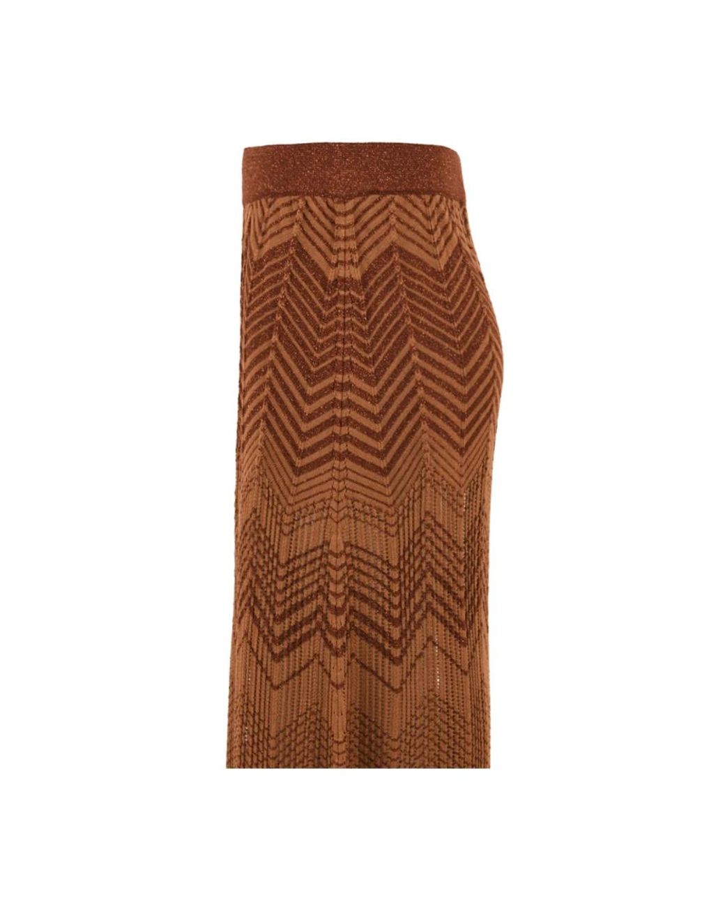 Maxi Skirts Akep en coloris Brown