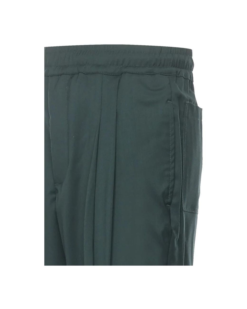 Giuliano Galiano Green Slim-Fit Trousers for men