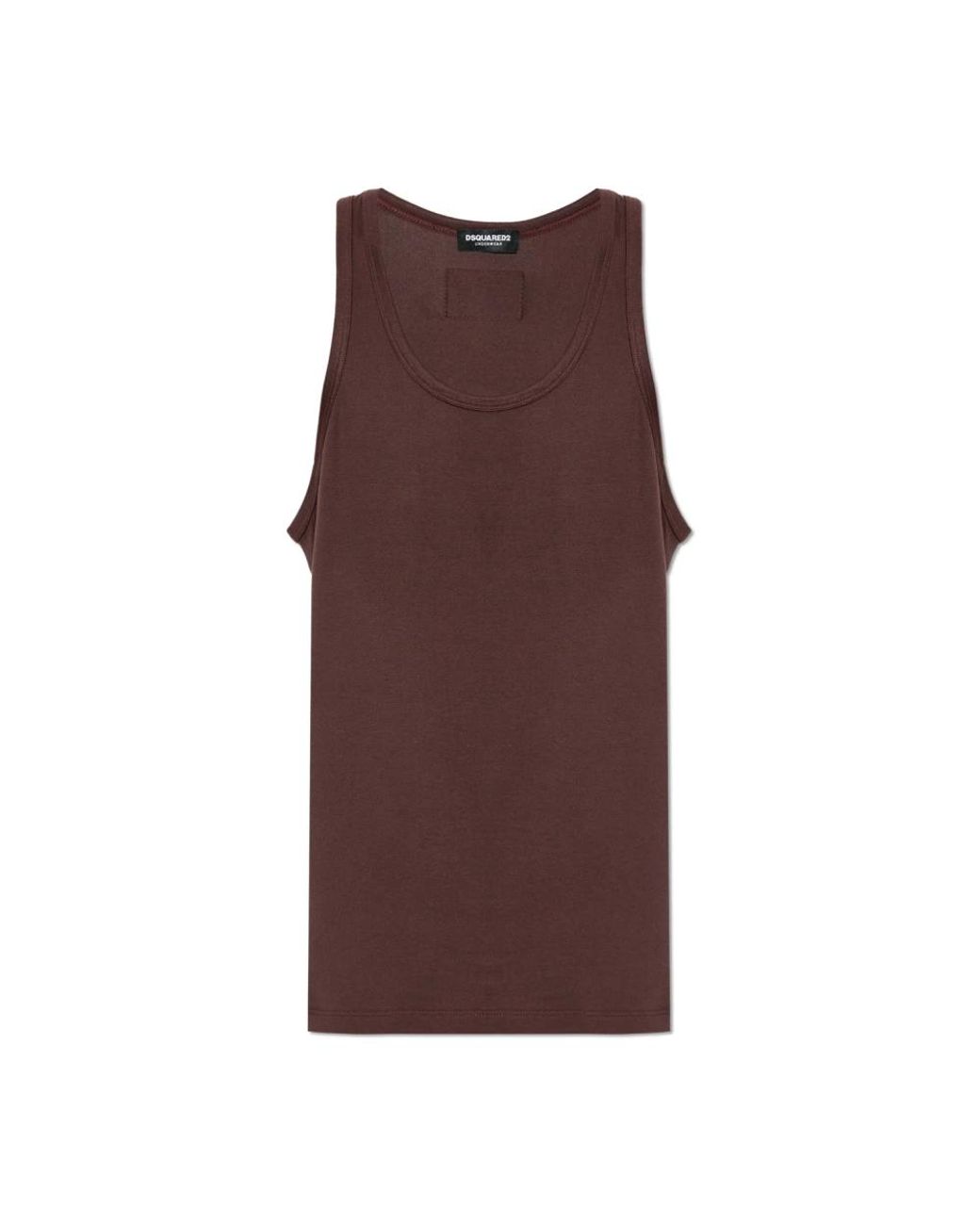 DSquared² Tops ,Bruin ,Mouwloos Ondergoed T-Shirt in het Brown voor heren