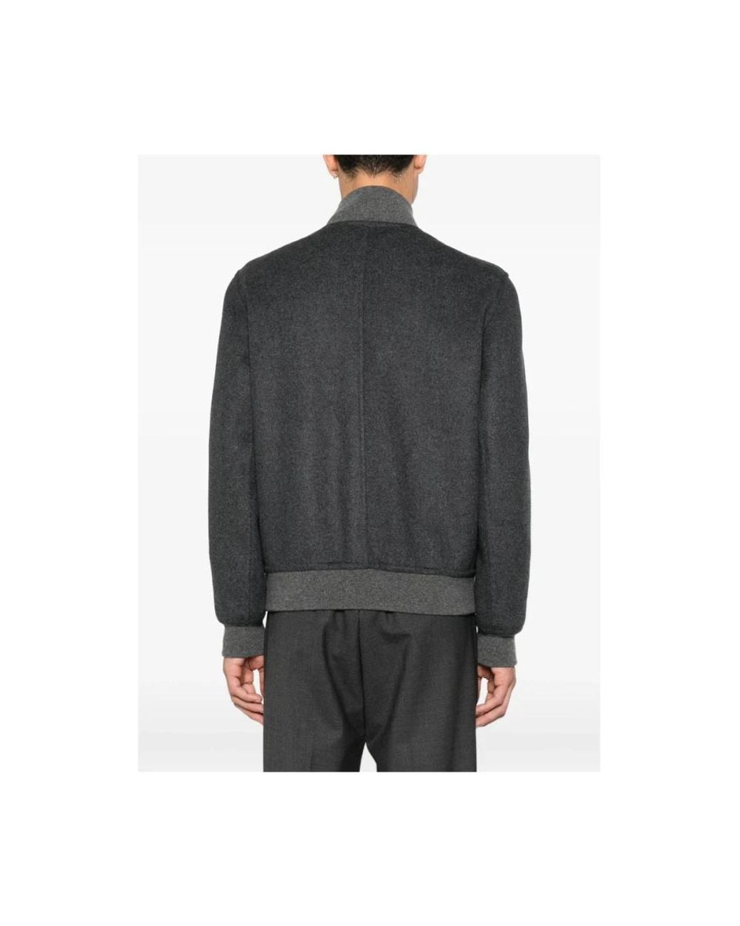 Brunello Cucinelli Gray Bomber Jackets for men