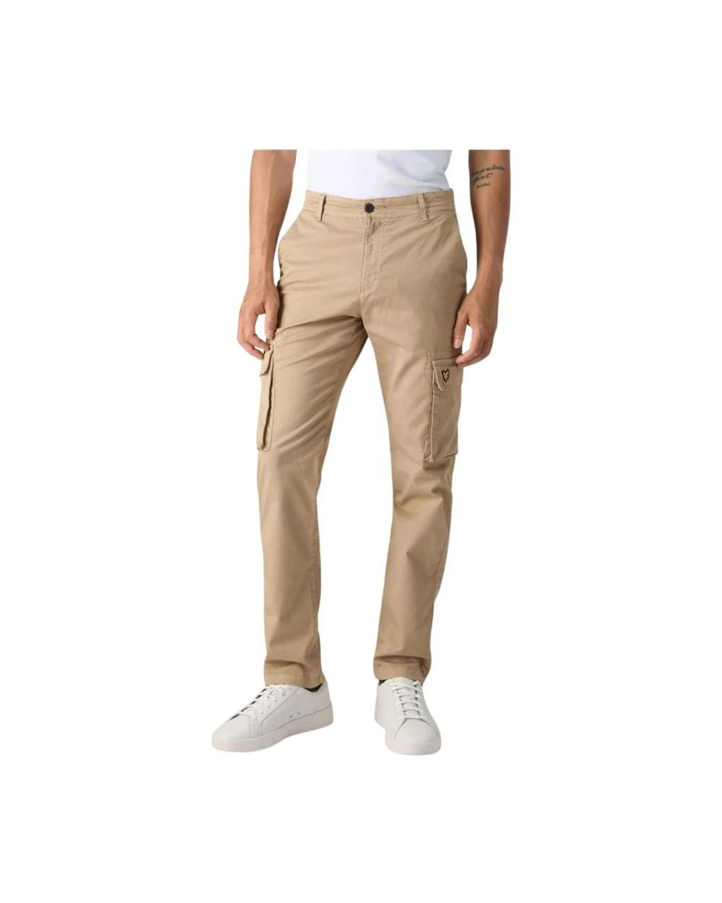 Lyle & Scott Natural Slim-Fit Trousers for men