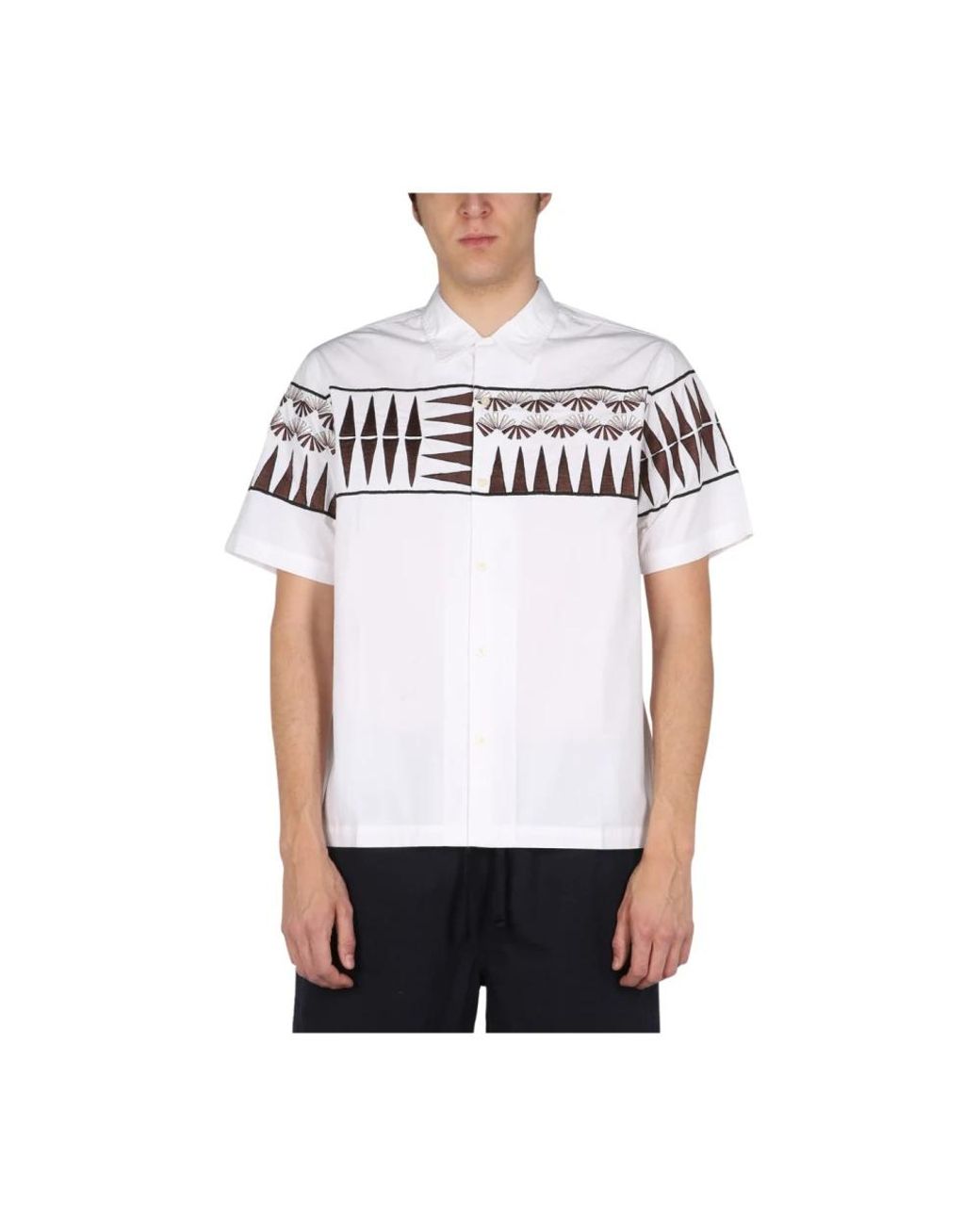 Universal Works White Short Sleeve Shirts for men