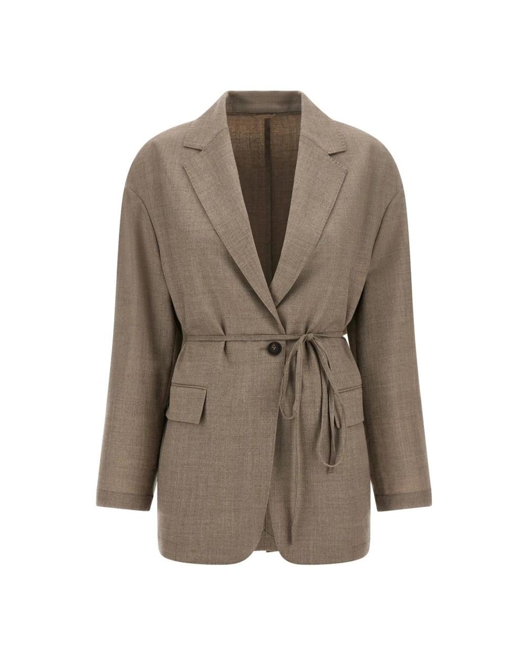 Brunello Cucinelli Natural Blazers