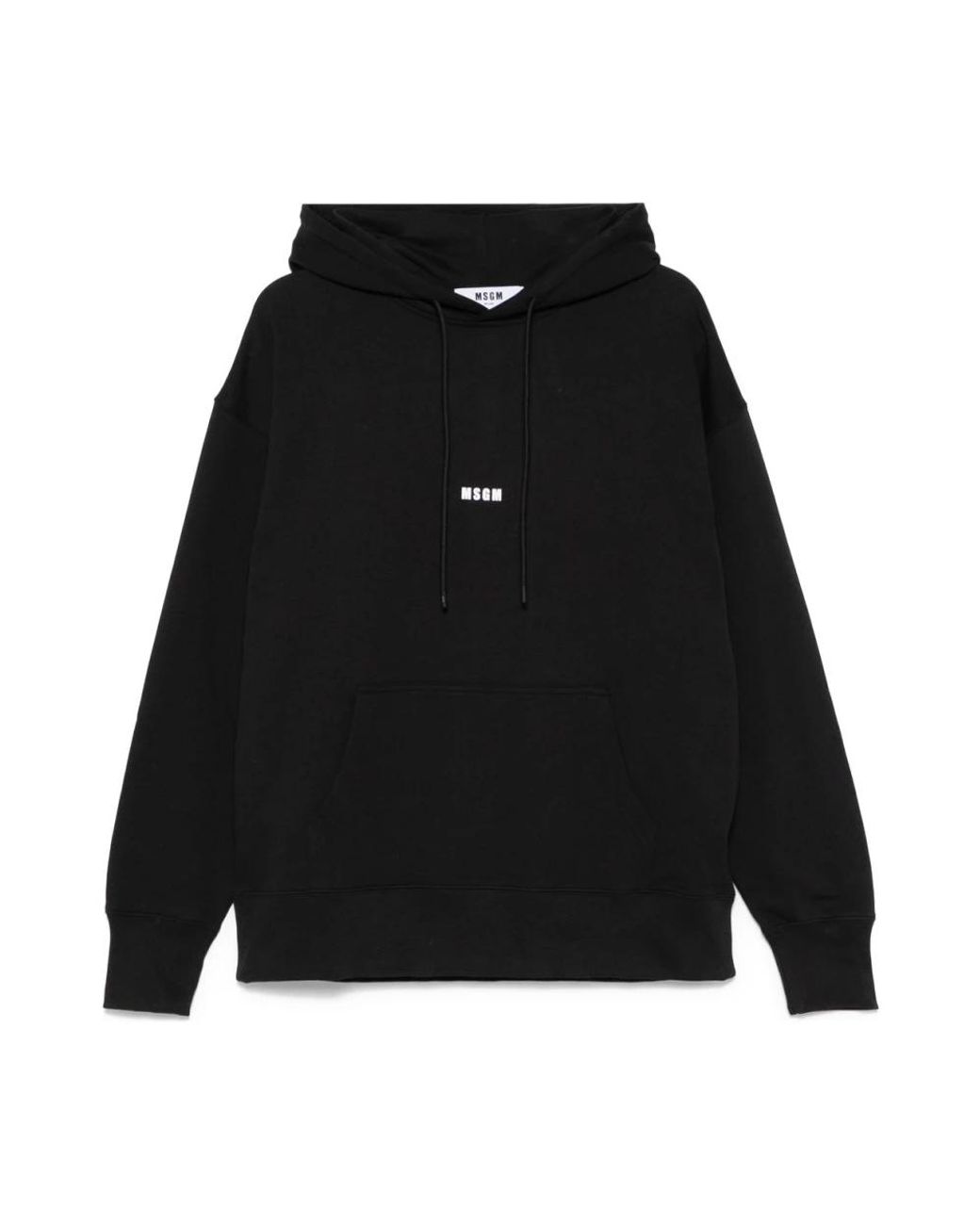 MSGM Schwarzer pullover mit logoaufdruck in Black für Herren