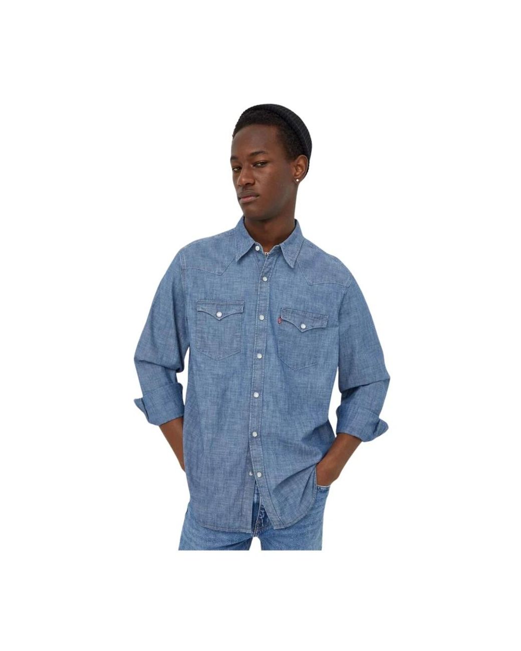 Levi's Denim Shirt in het Blue voor heren