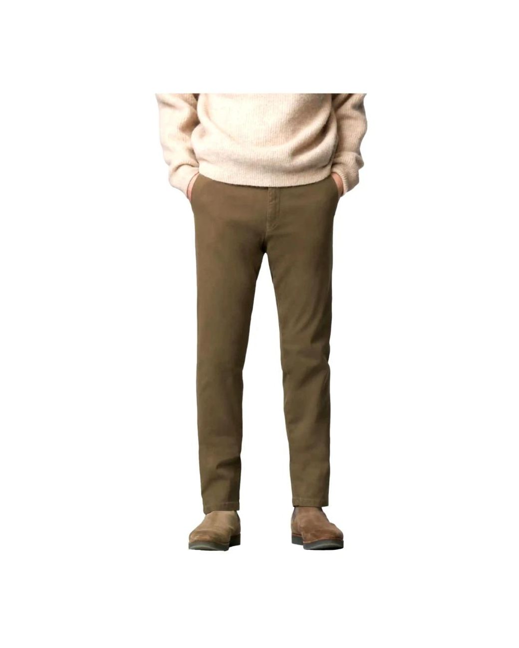 Meyer Natural Slim-Fit Trousers for men