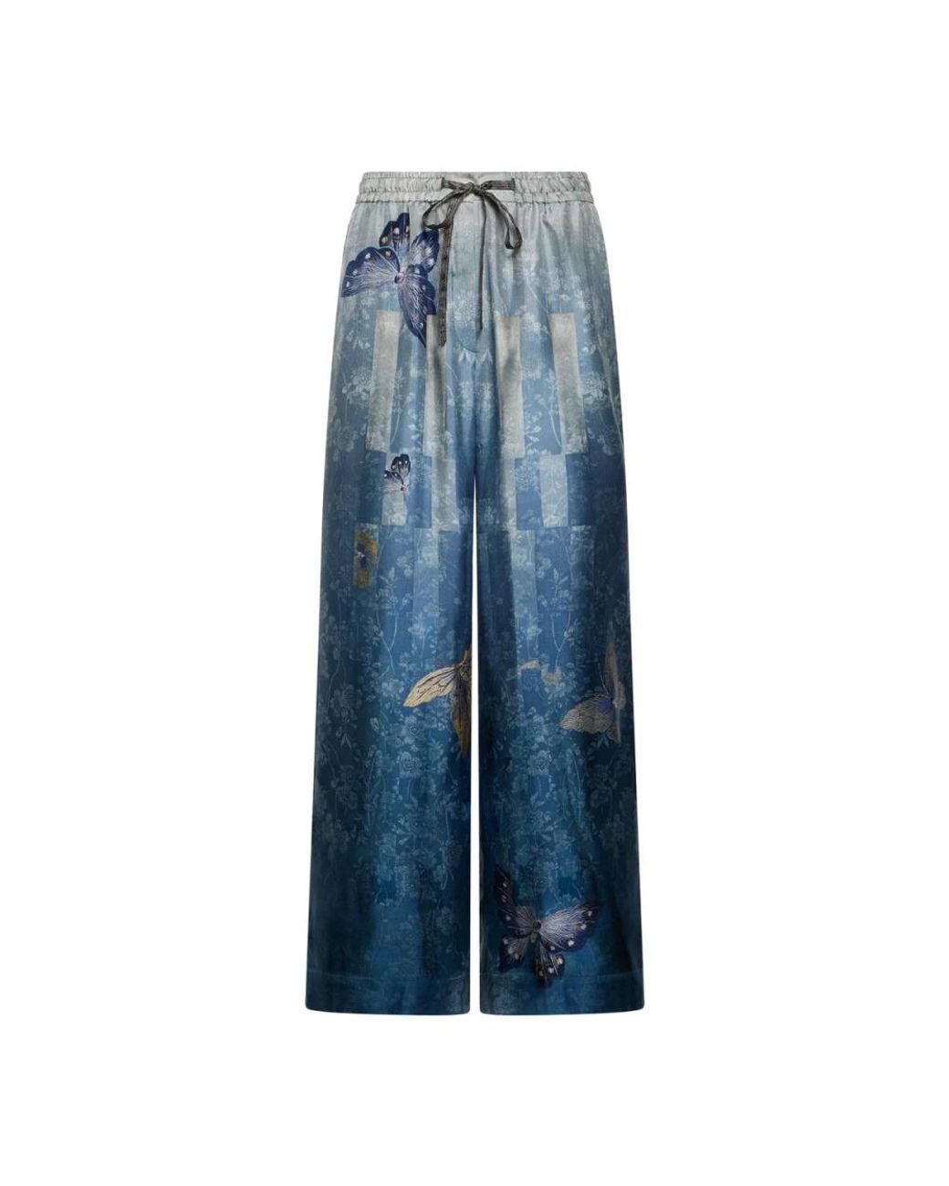 Pierre Louis Mascia Blue Wide Trousers