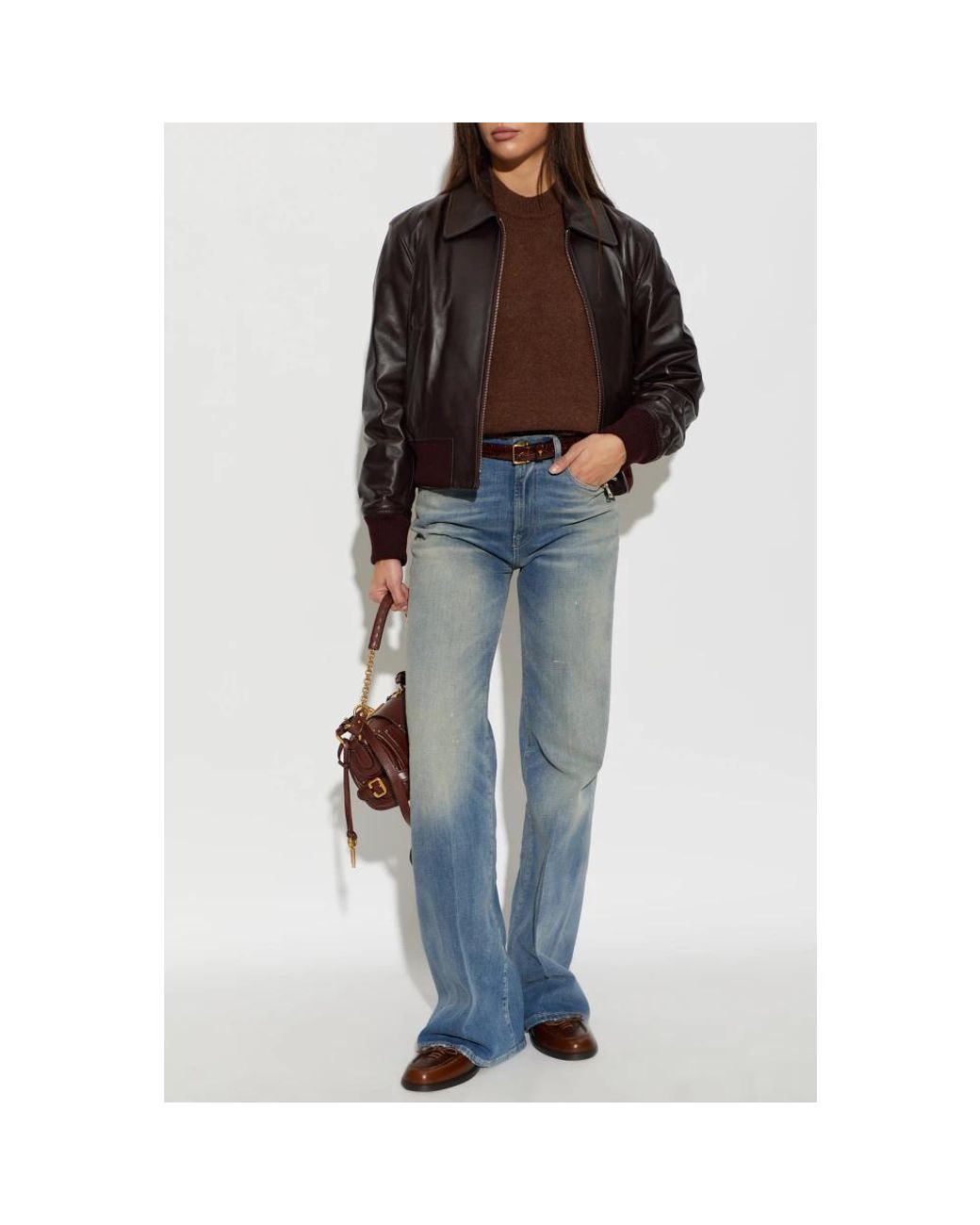 AMI Black Leather Jackets