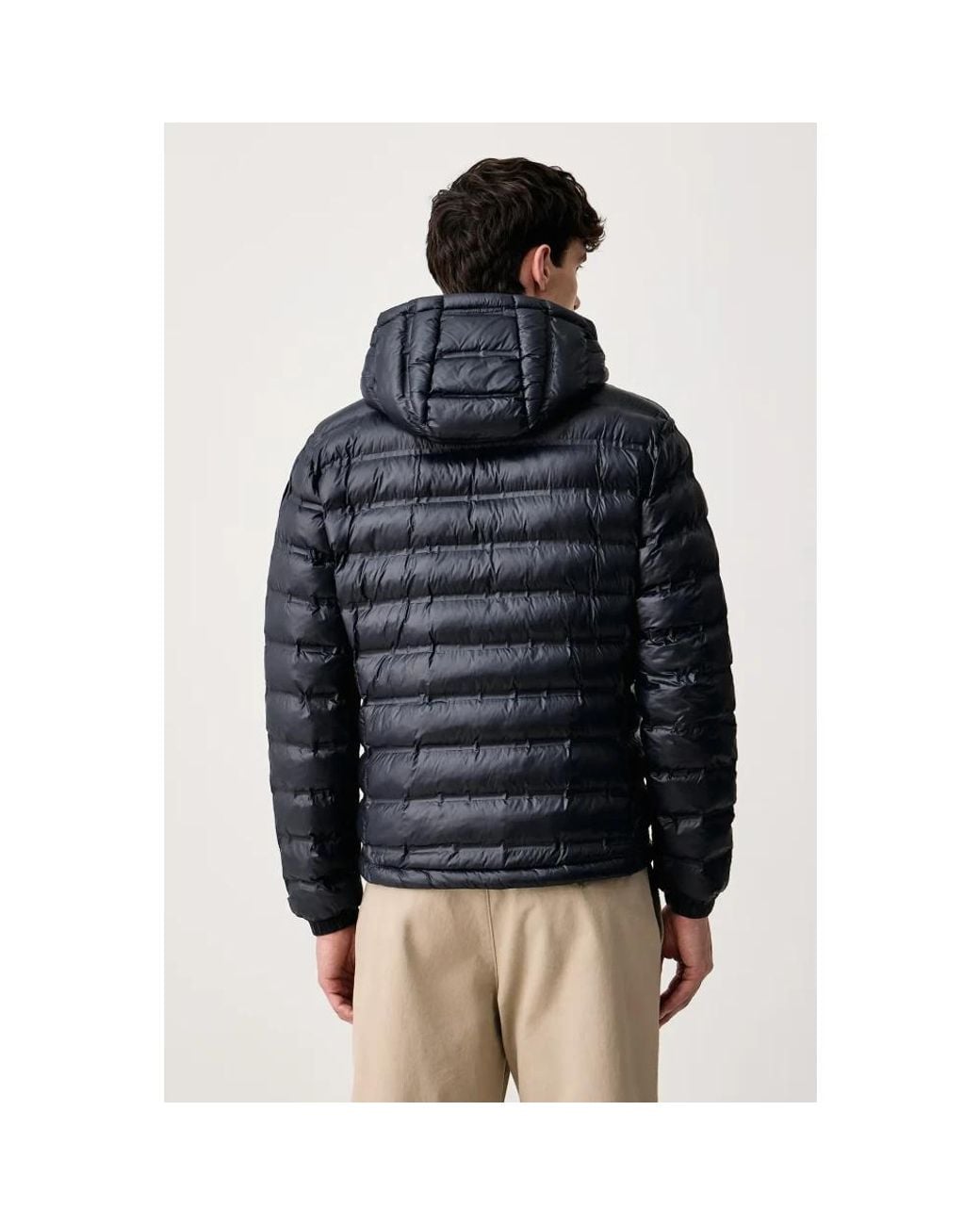 Winter Jackets Blauer de hombre de color Black