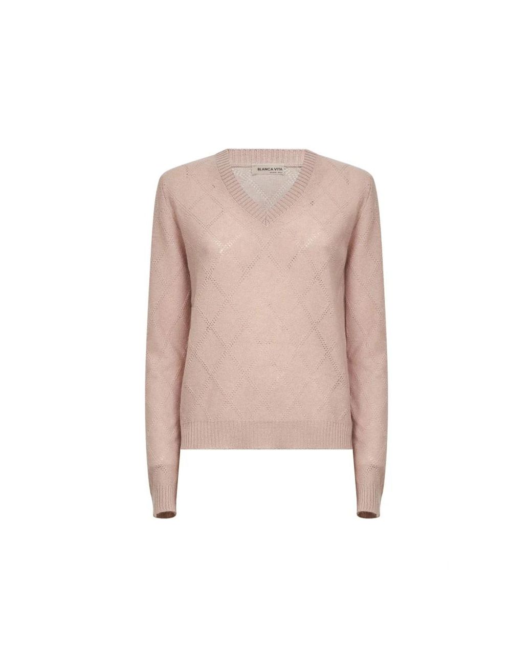 Blanca Vita Pink Cashmere Knitwear