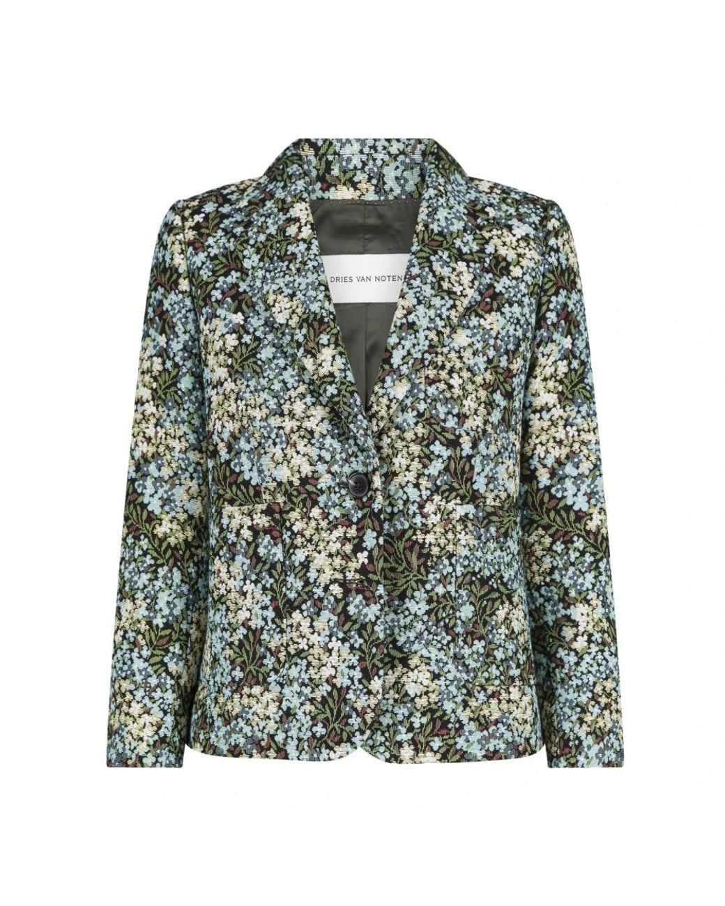 Dries Van Noten Green Blazers