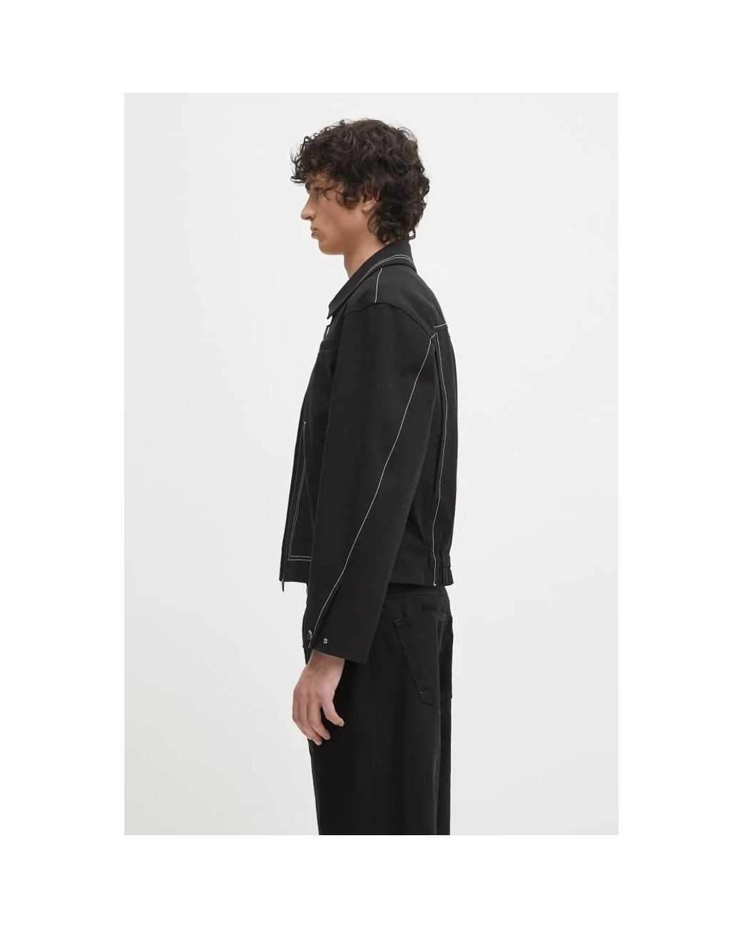 Denim Jackets Adererror de hombre de color Black