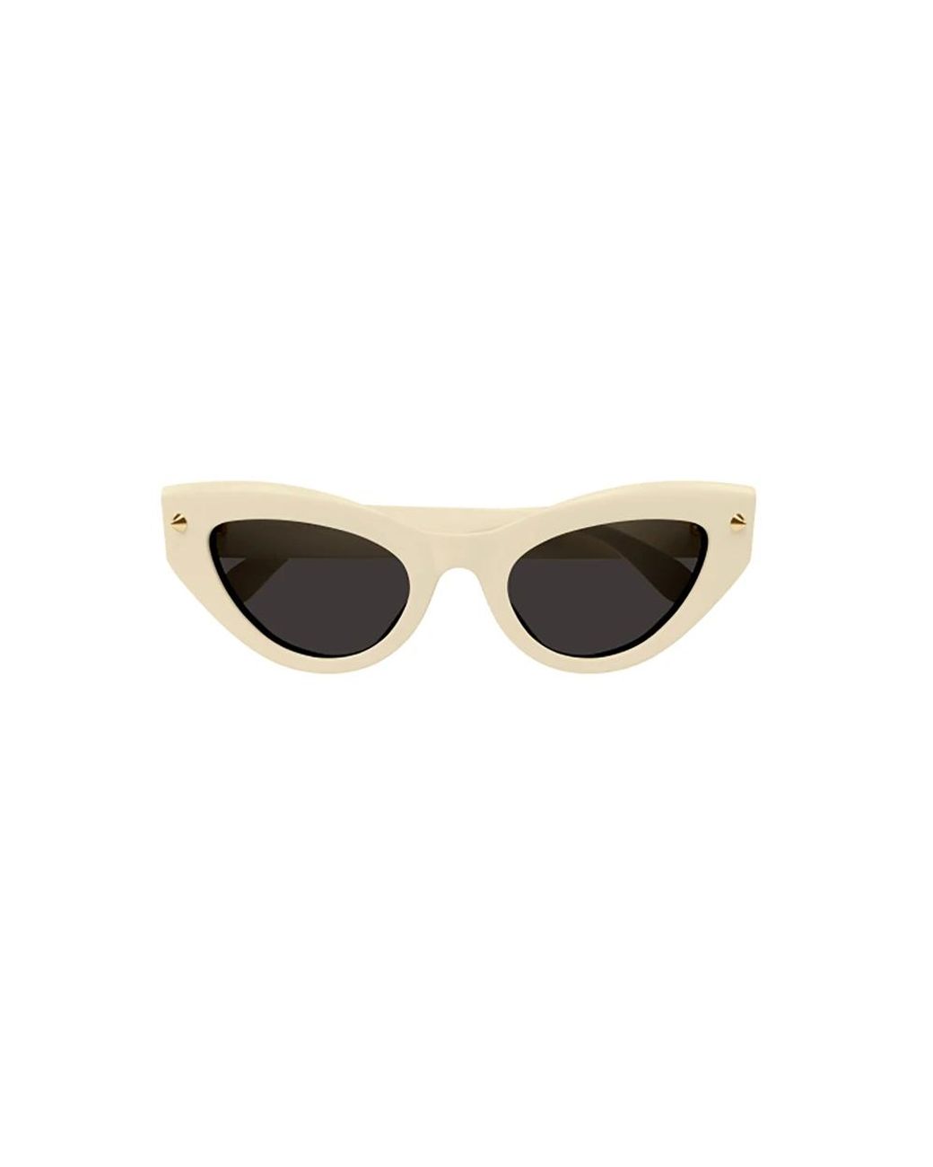 McQueen White Sunglasses