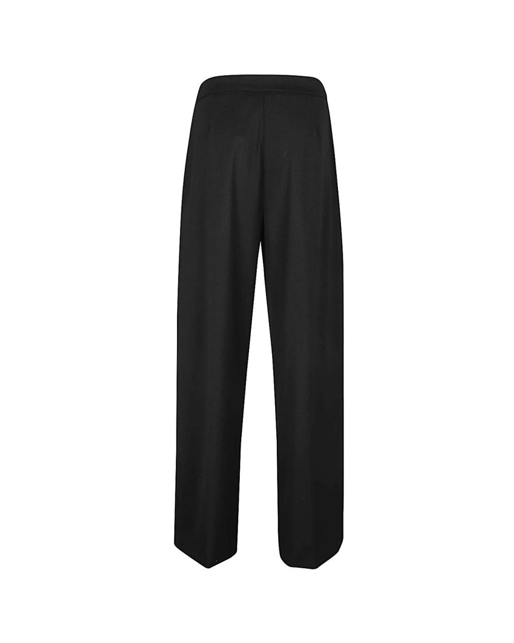 Erika Cavallini Semi Couture Black Wide Trousers