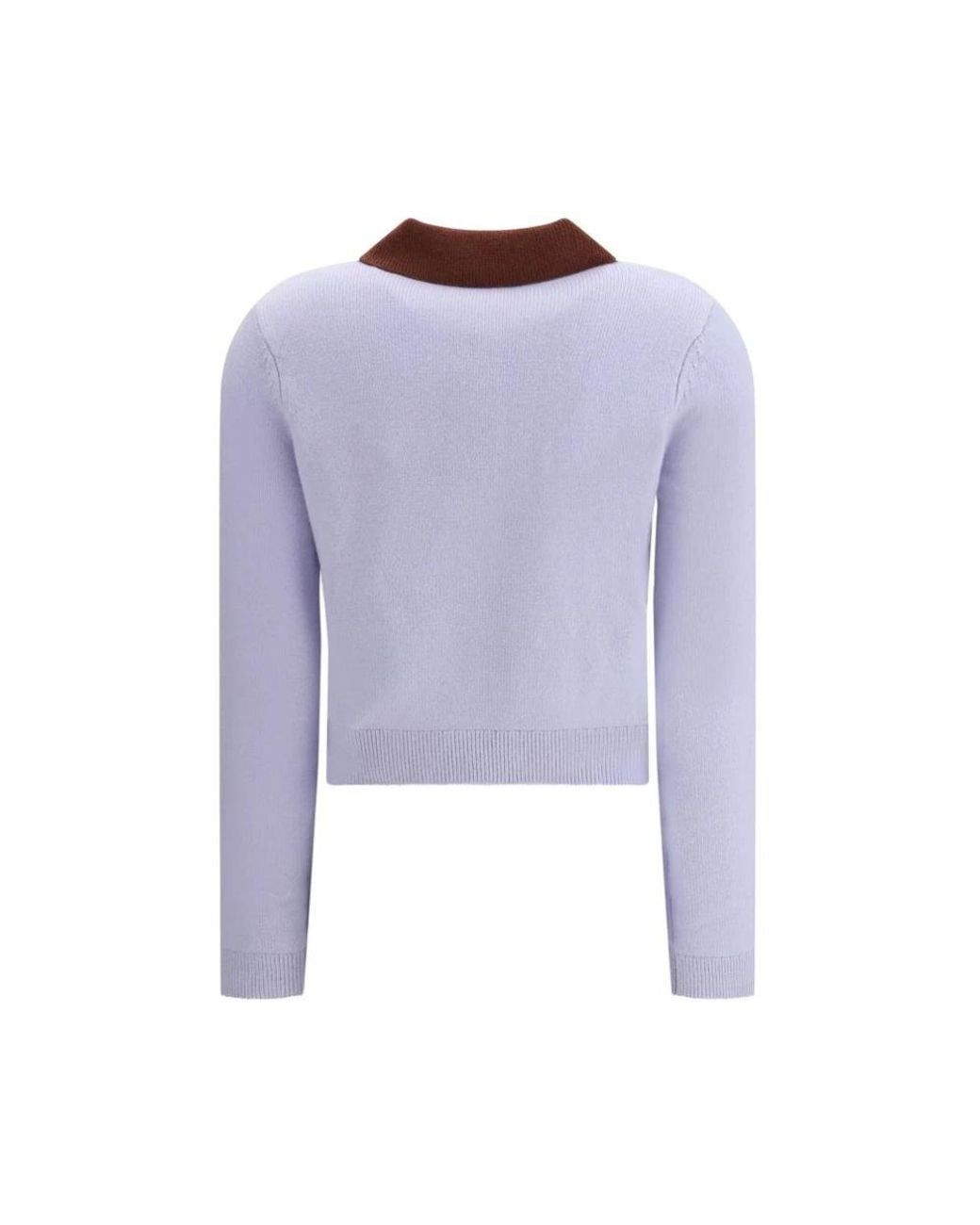 Self-Portrait Purple Round-Neck Knitwear