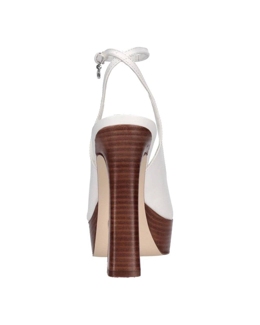 Guess White High Heel Sandals