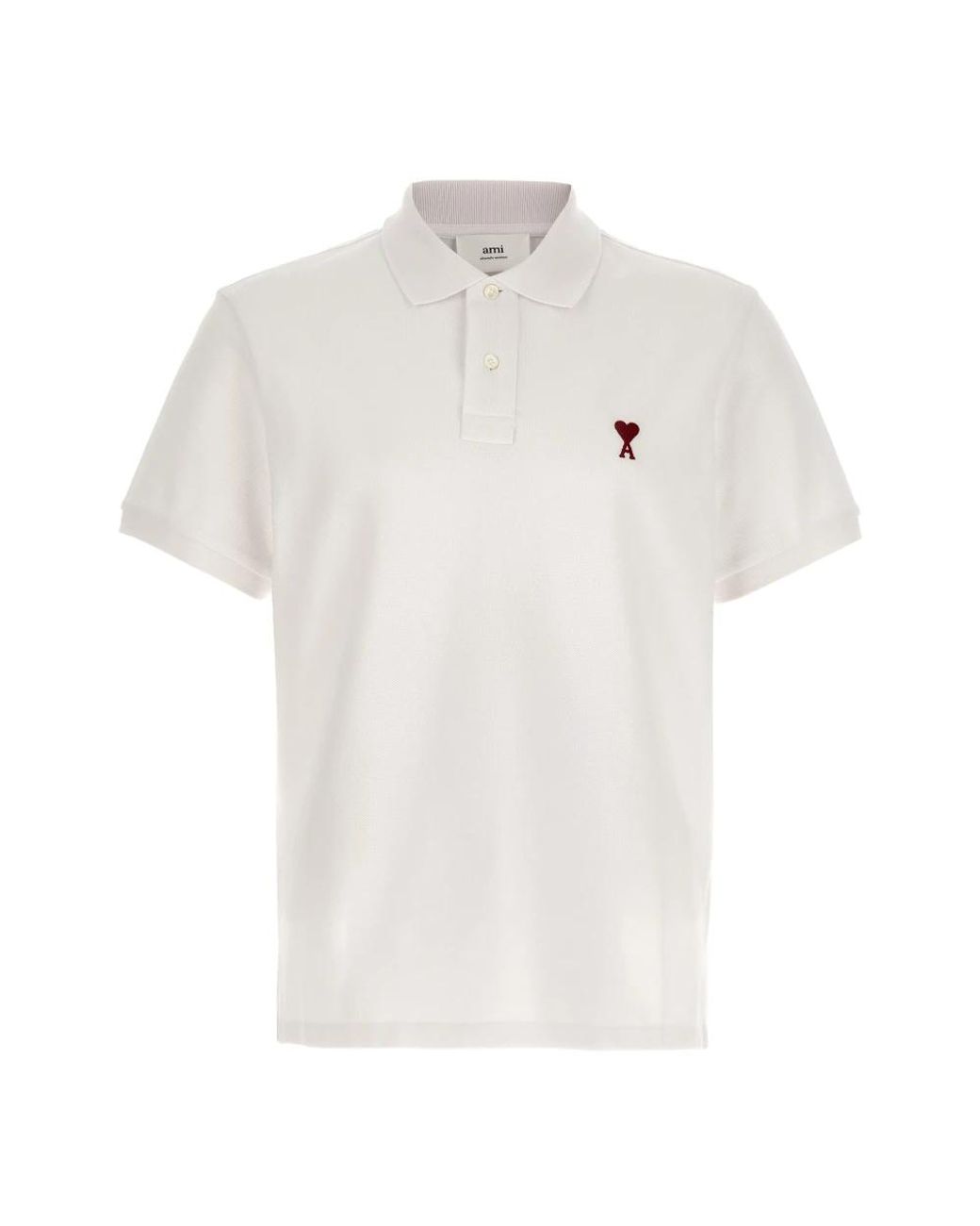 AMI White Polo Shirts