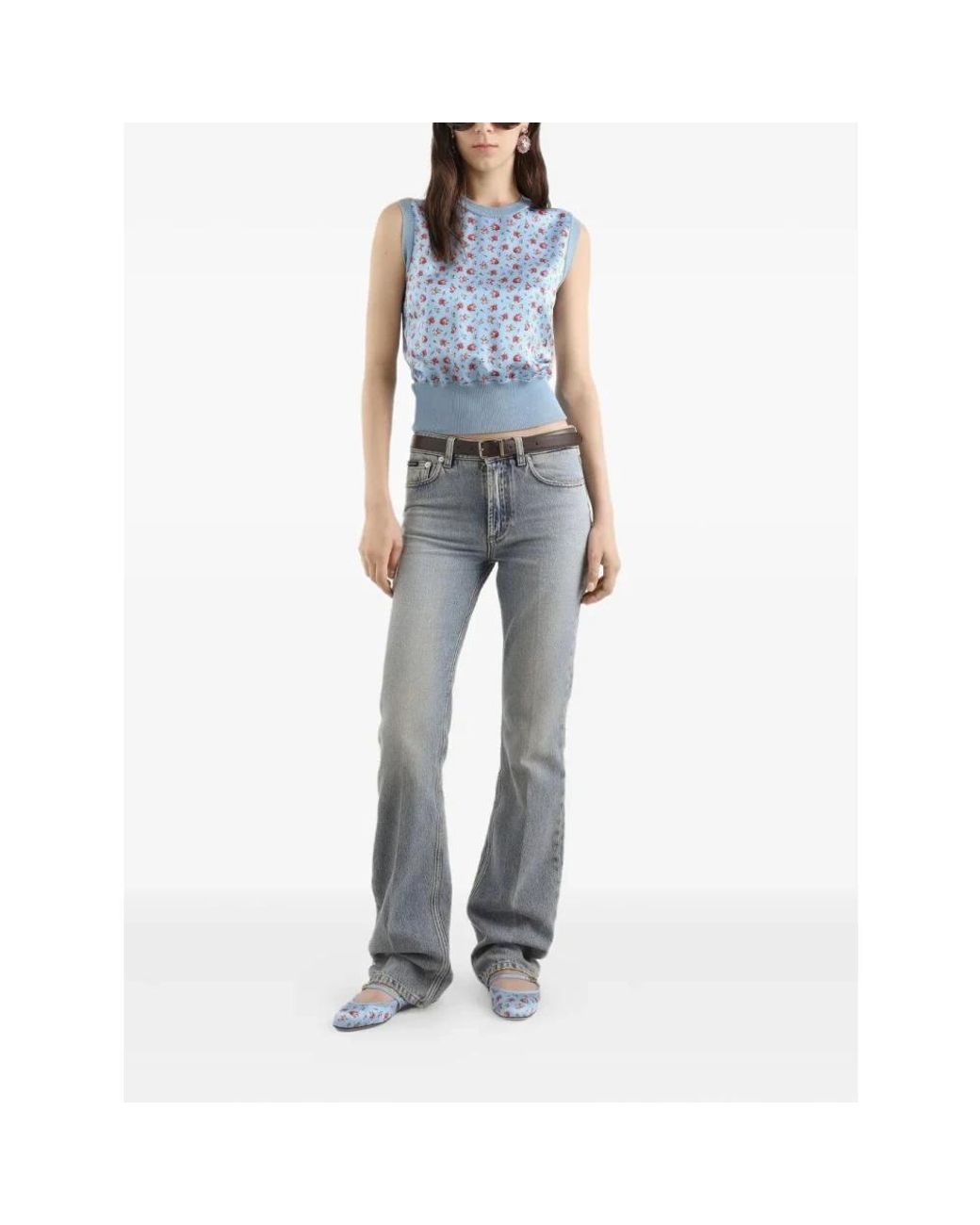 Dolce & Gabbana Gray Bootcut Jeans