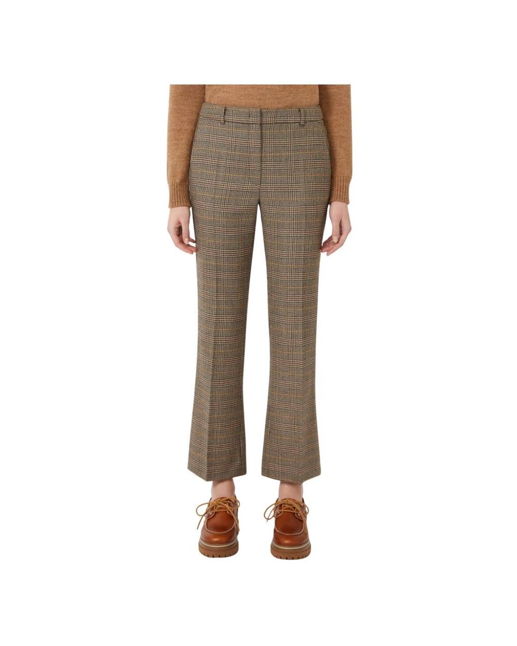 ARMANI EXCHANGE Natural Cropped Trousers
