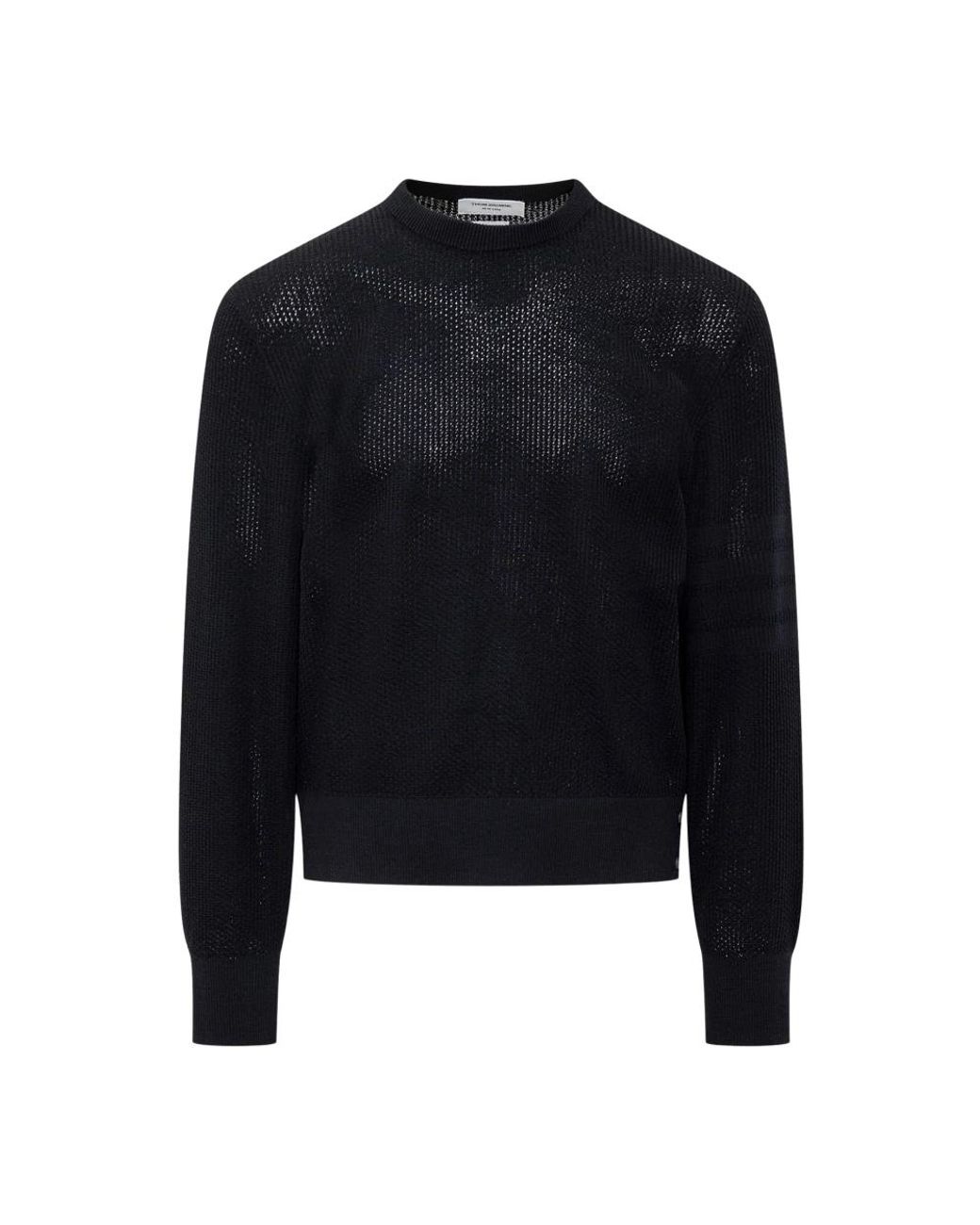 Thom Browne Blue Round-Neck Knitwear for men